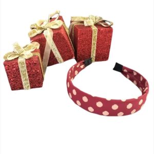 Στέκα Μπορντό με ροζ πουά