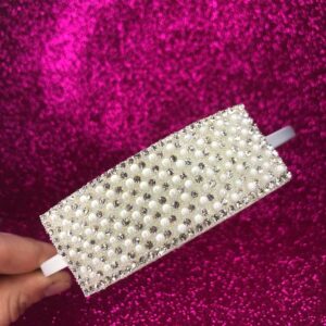 Στέκα παιδική με πέρλα και ζιρκόν( σχέδιο 3)