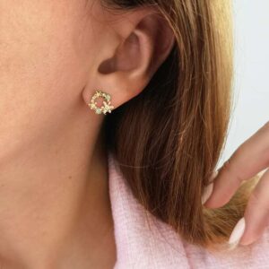 ΣΚΟΥΛΑΡΙΚΙΑ ΚΥΚΛΟΣ ΜΕ ΛΟΥΛΟΥΔΙΑ ΡΟΖ ΜΕ ΤΥΡΚΟΥΑΖ