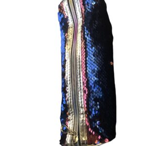 Κασετίνα με παγέτες διπλής όψης Μπλε , Ροζ