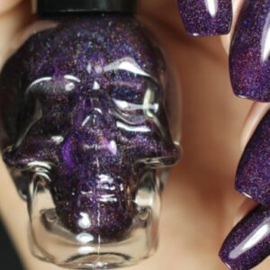 Technic skull nail polish purple