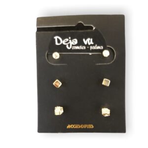 Σκουλαρίκια σετ των 3 με σχεδια ζάρι