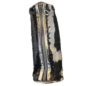 Κασετίνα με παγέτες διπλής όψης άσπρο μαύρο