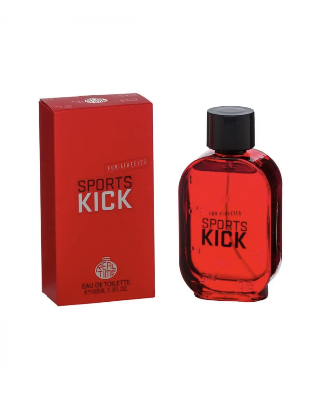 REAL TIME Men's Eau de Toilette, Sports Kick, 100 ml