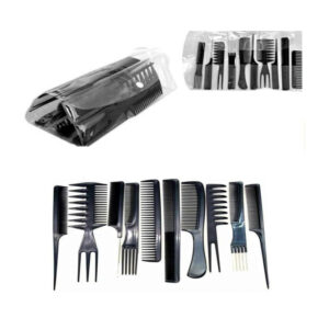Lily 10PC Hairdressing Comb Set Hair Styling Pro Kit Professional