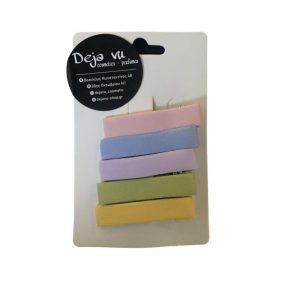 Κλιπ μαλλιών πολύχρωμα 5 τμχ medium