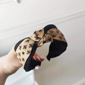 Στέκα μαύρη/μπεζ με σχέδιο Μελίσσα