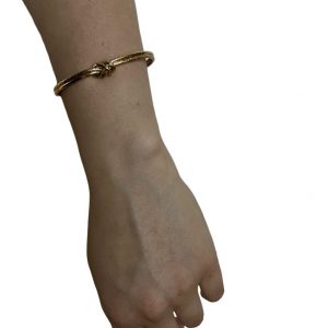 Χειροπεδα χρυσή με  διπλή λωρίδα