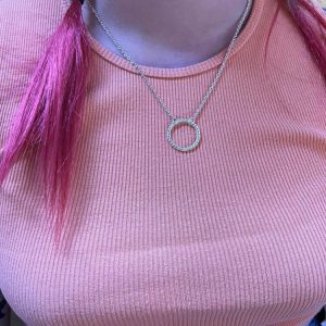 Αλυσίδα κύκλος ασημί