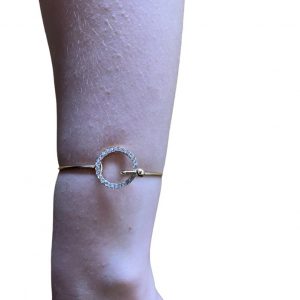 Χειροπεδα χρυσή με διαμάντια