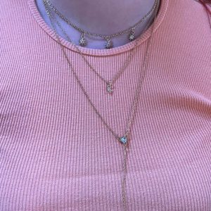 Τριπλή αλυσίδα με διαμάντι