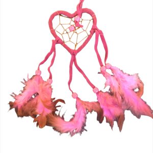 Ονειροπαγίδα ροζ σε σχήμα καρδιά