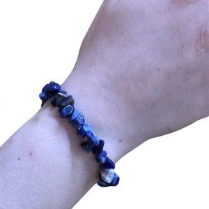 Βραχιόλι χεριού με μπλε πετρούλες