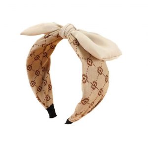 Στέκα μπεζ με μεγάλο φιόγκο