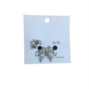 Σκουλαρίκια σετ 3 ζευγάρια διαφορά σχέδια με πέρλες