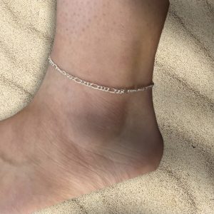Αλυσίδα ποδιού ασημί