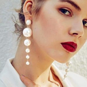 Σκουλαρίκια ασύμμετρα από πέρλες