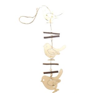 Κρεμαστό ξύλινο διακοσμητικό πουλιά