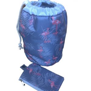 Travel dresser pouch flamingo