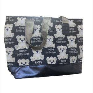 Τσάντα ομού μαύρη με αρκουδάκια