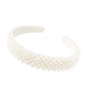 Στέκα λευκή με πέρλες