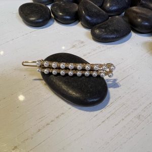 Τσιμπιδάκι μαλλιών χρυσό με πέρλες
