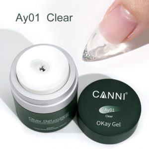 CANNI okay gel  easy soak off Ay 01 clear