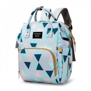 Τσαντά μωρου πλάτη ΜΠΛΕ ΤΡΙΓΩΝΑ