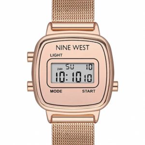 NINE WEST Ρολόι σε ροζ/χρυσό(NW/2652RGRG)