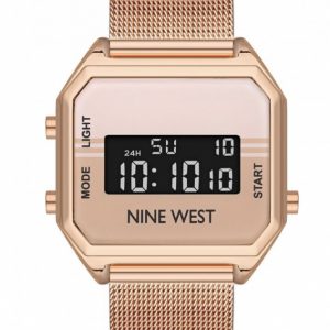 NINE WEST Ρολόι ροζ χρυσό (NW2656RGRG)