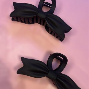 Κλαμερ φιόγκος μαύρος 🎀