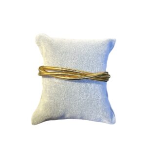 Βραχιόλι χρυσό ατσάλι τριπλό