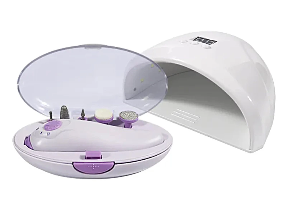 Σετ φουρνάκι νυχιων με 12 Λάμπες UV LED 12W και τροχό - Image 3