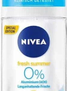 Nivea Fresh Summer 0% Aluminium Αποσμητικό Roll On 48h Χωρίς Αλουμίνιο 50ml