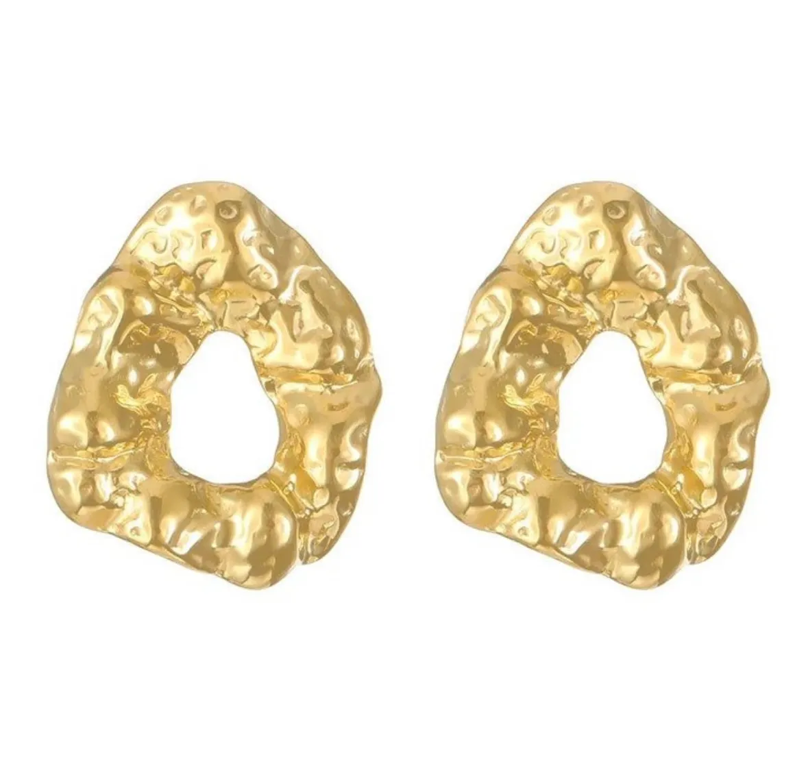 Σκουλαρίκια από ατσάλι χρυσά 1278