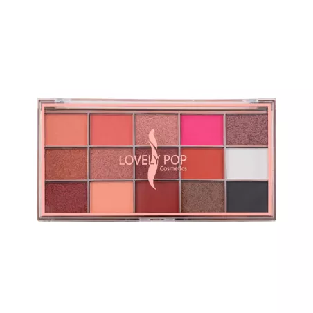 Παλέτα ματιών με 15 αποχρώσεις lovely pop 06