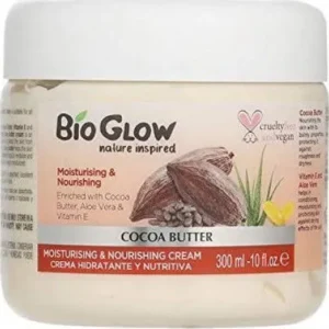 Bio Glow Cocoa Butter Ενυδατικό Butter Σώματος για Ξηρές Επιδερμίδες 300ml