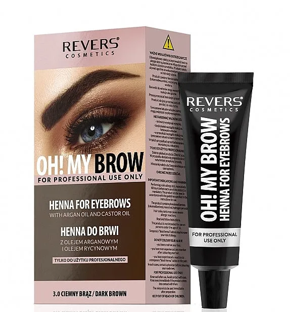 Revers Cosmetics Pro Colors Σετ βαφης Φρυδιών 3.0 καφε