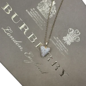 Κολιέ καρδιά με ζιργκον από ατσάλι χρυσο